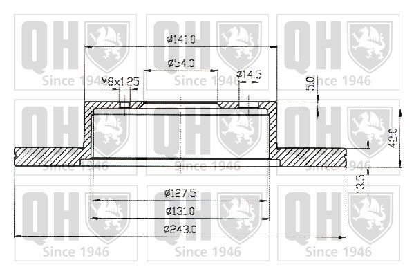 QUINTON HAZELL Тормозной диск BDC3558